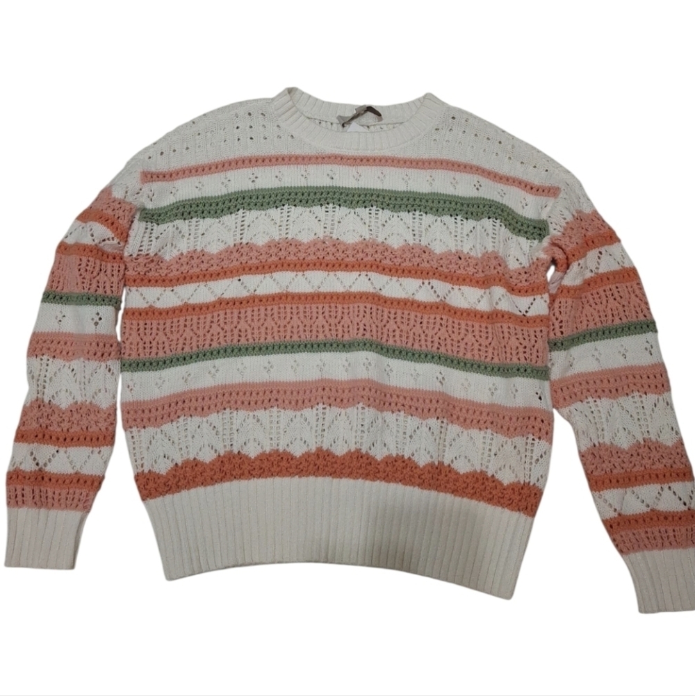 Ann Taylor Loft Crochet Sweater Size M NWT